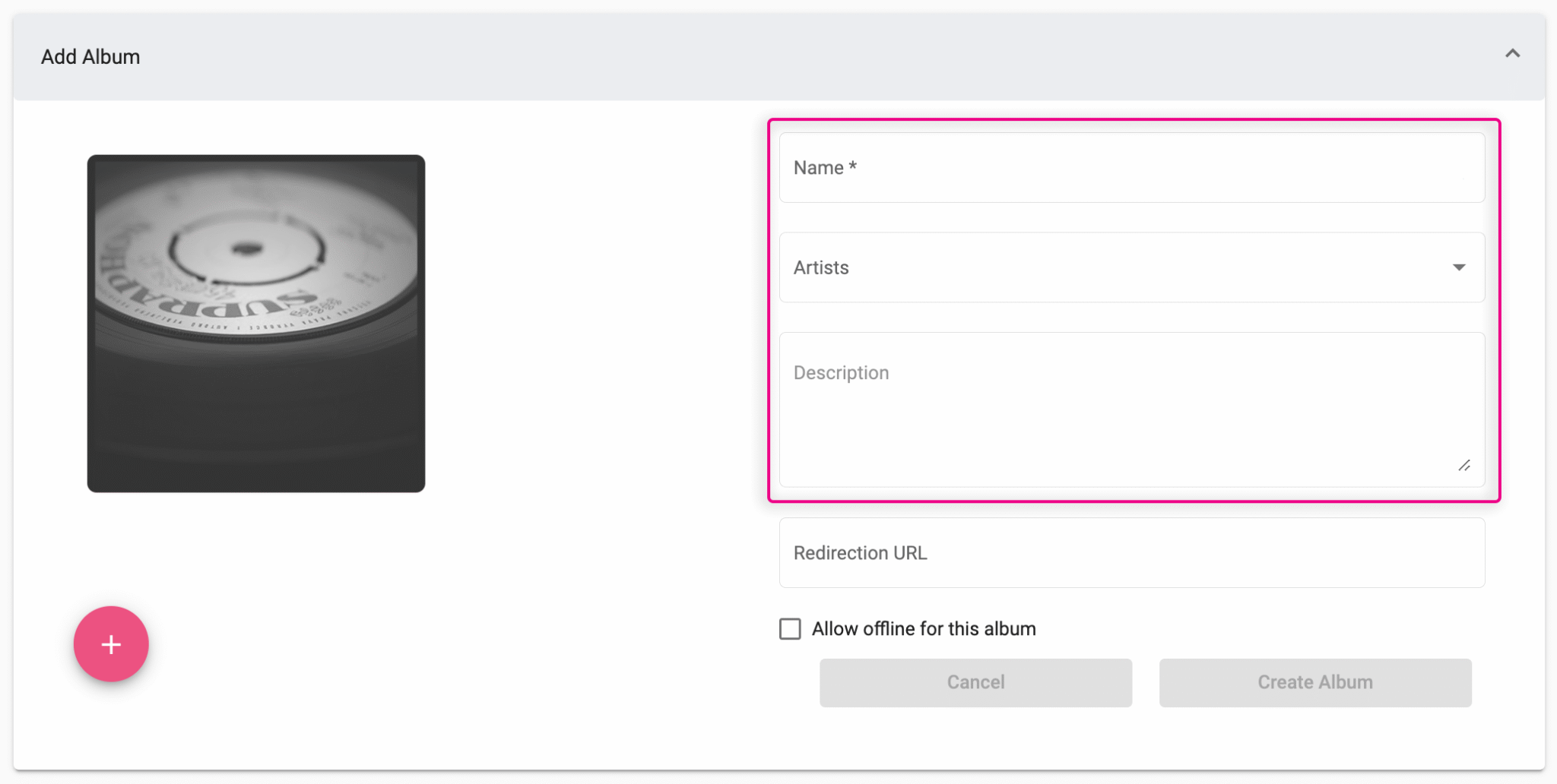 Creating a New Album – Artist Connection Help Center